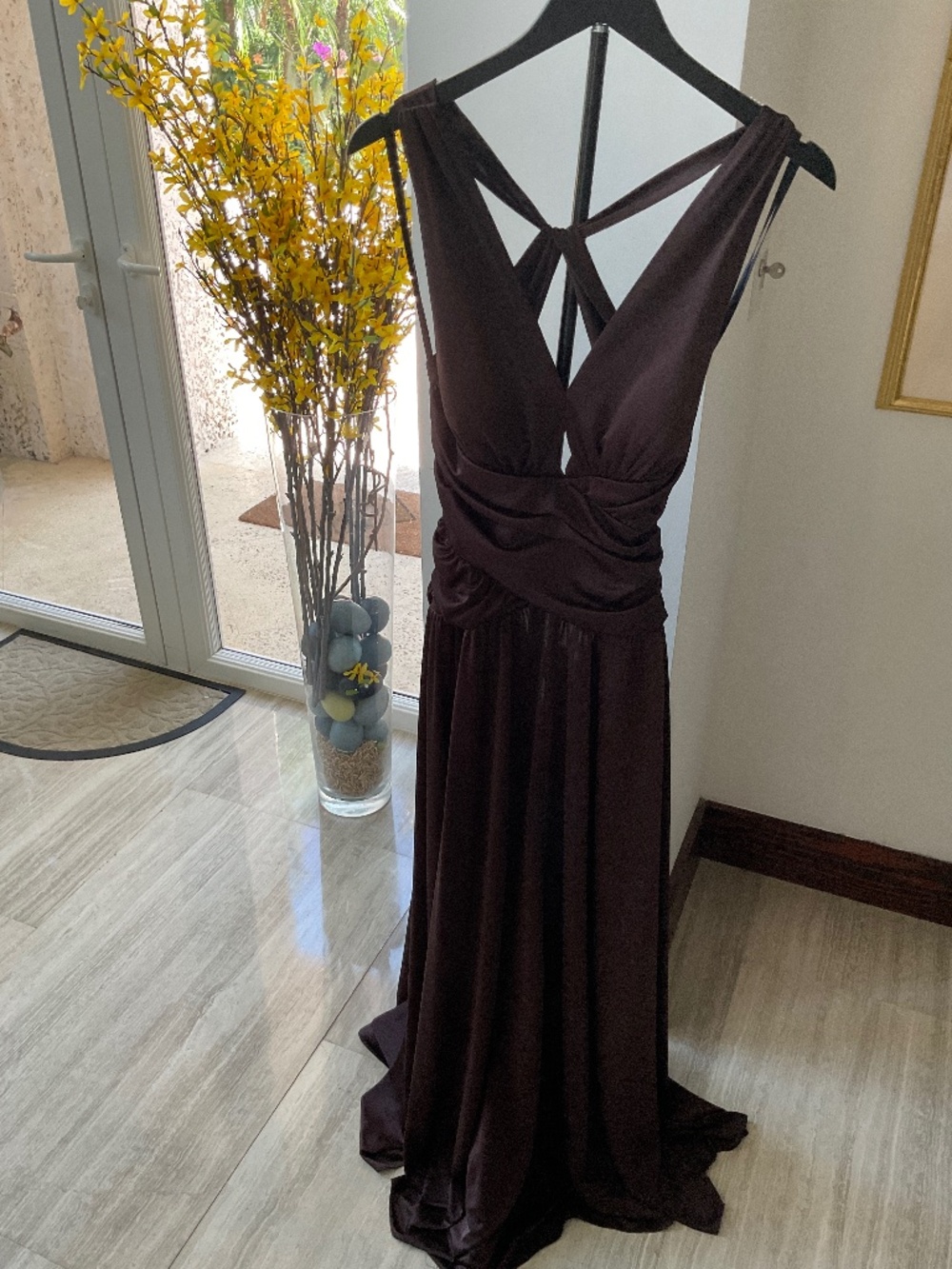 XSAPE BY Joanna Chen -Gorgeous Brown flowing sexy dress Size 10